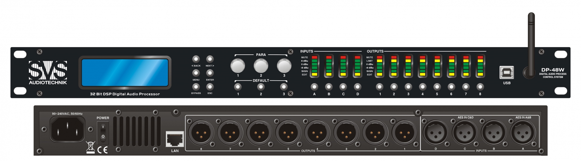 SVS Audiotechnik DP-48W Цифровой процессор: 4 входа 8 выходов в Алтайском крае