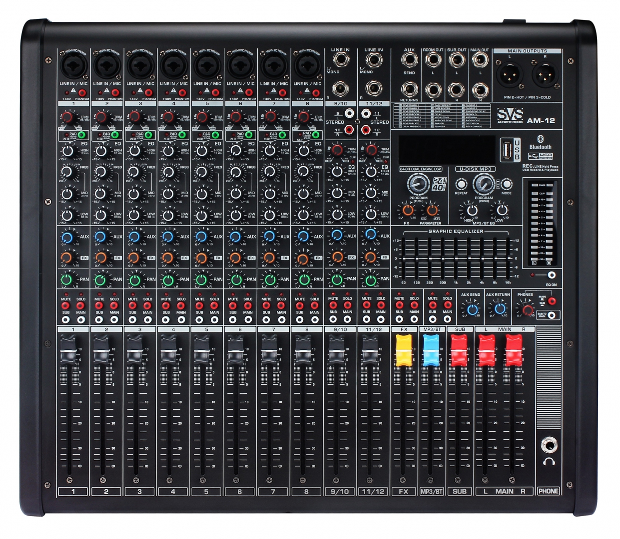 SVS Audiotechnik mixers AM-12 Микшерный пульт аналоговый, 12-канальный в Алтайском крае