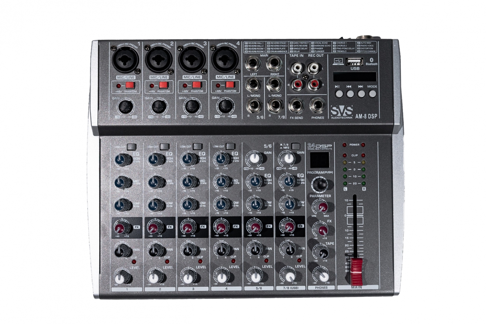 SVS Audiotechnik mixers AM-8 DSP Микшерный пульт аналоговый, 8-канальный в Алтайском крае