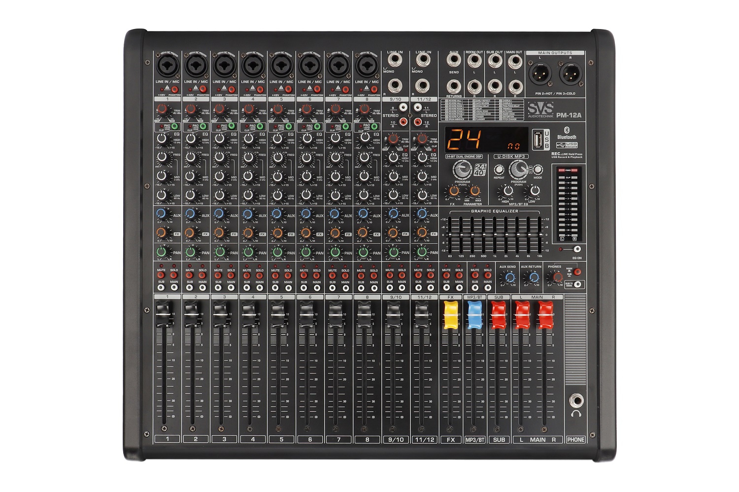 SVS Audiotechnik mixers PM-12A Активный аналоговый микшерный пульт, 12-канальный в Алтайском крае